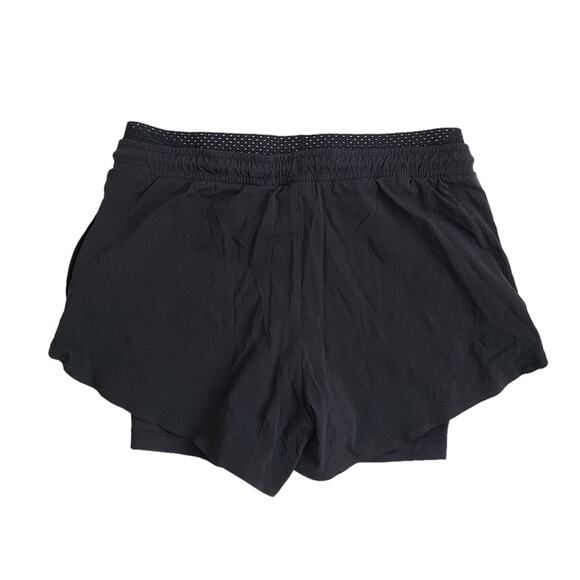 Athleta Trekkie Crest 2 in 1 Shortie Hiking Shorts Black 2 - Picture 5 of 5